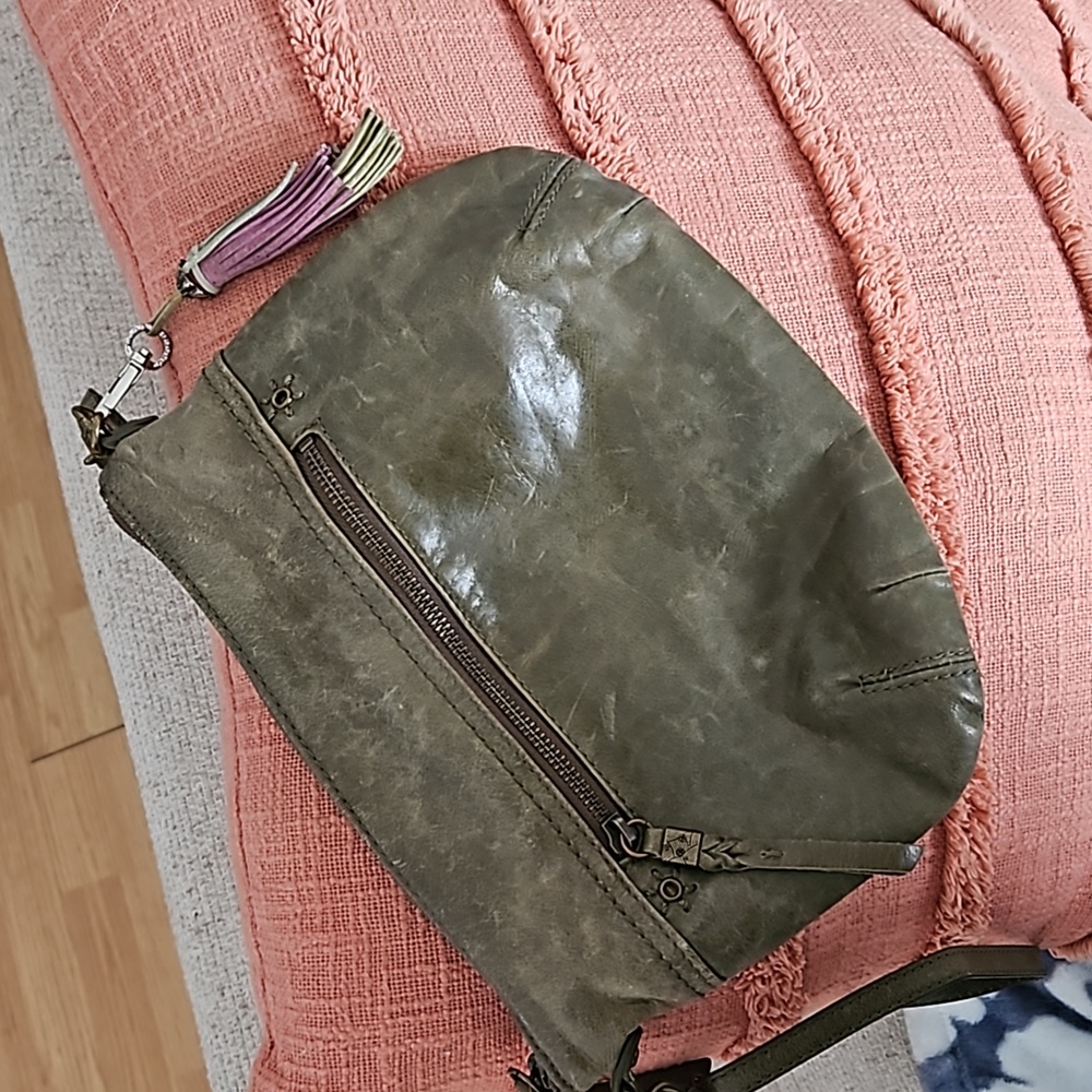 The sack vintage leather crossbody / shoulder bag